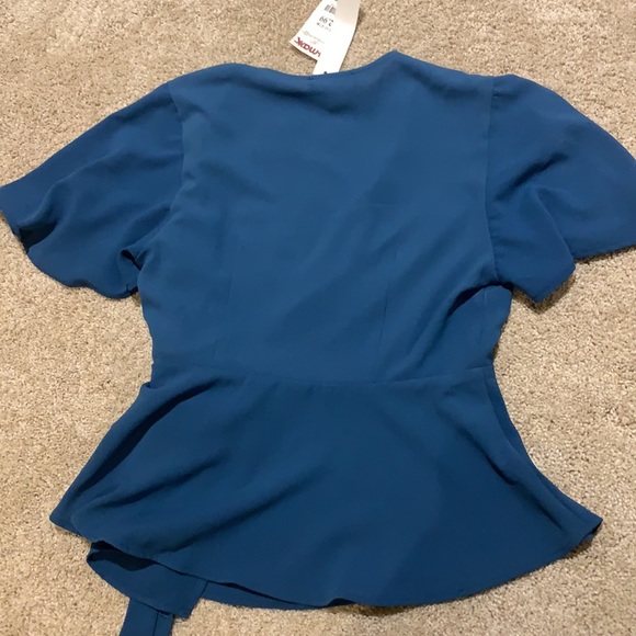 Blue Tie Wrap Shirt - Picture 4 of 4